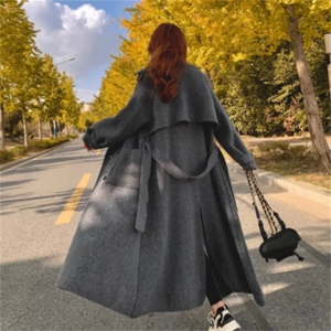 【送料無料】 ロングカーディガン アウター 羽織り女性 羽織り ロング ミモレ丈 長袖 Vネック 襟付き フレア Aライン ベルト 暖かい グレー 大人カラー モノトーン 秋カラー 厚手生地 ニット かわいい 大人可愛い 綺麗 シンプル カジュアル 大人 上品 おしゃれ お洒落 大人女子 こなれ感 コンサバ 定番アイテム 体型カバー ガーリー 無地 冬 レディース ママ 10代 20代 30代 40代 デート お出かけ 女子会 お呼ばれ お茶会 授業参観 休日 アウトドア 着回し 普段使い ファッション