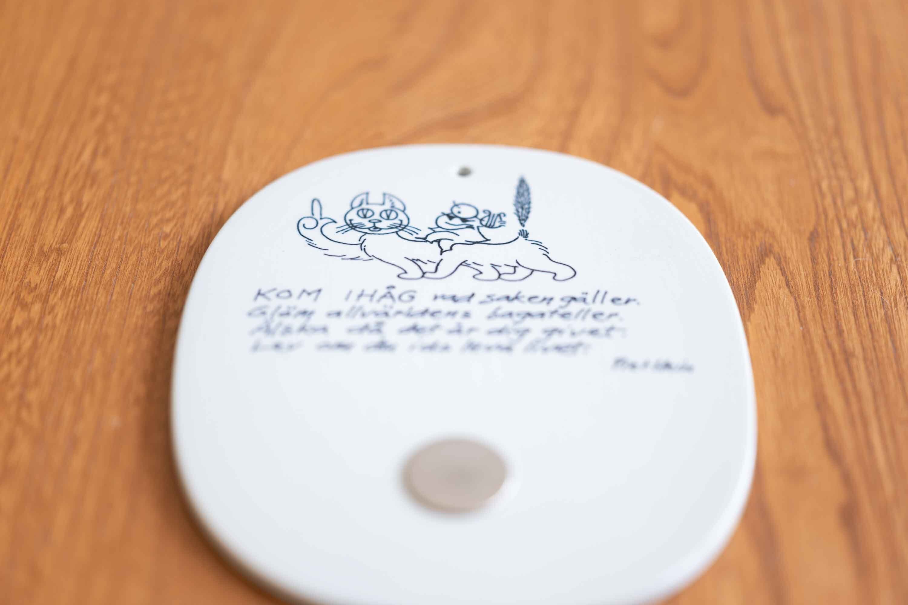 ロイヤルコペンハーゲン FAJANCE窯 PIET HEINの詩が描かれたセラミックボード 1940年〜1950年