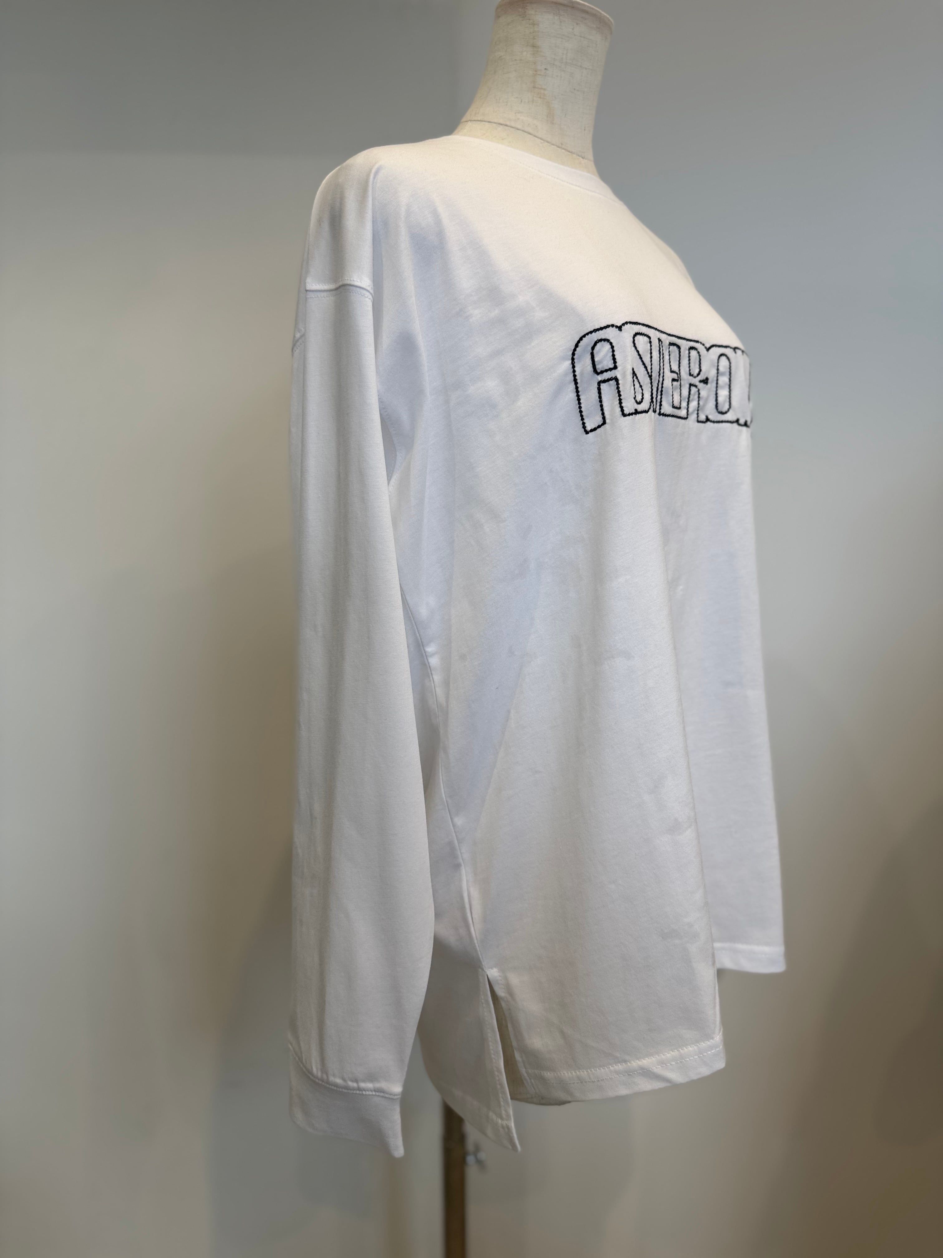 【SELECT】ロゴチェーン刺繍ロンT