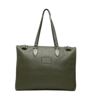 エルメス カバ40 トートバッグ ショルダーバッグ グリーン系 トリヨンクレマンス レディース HERMES 【中古】