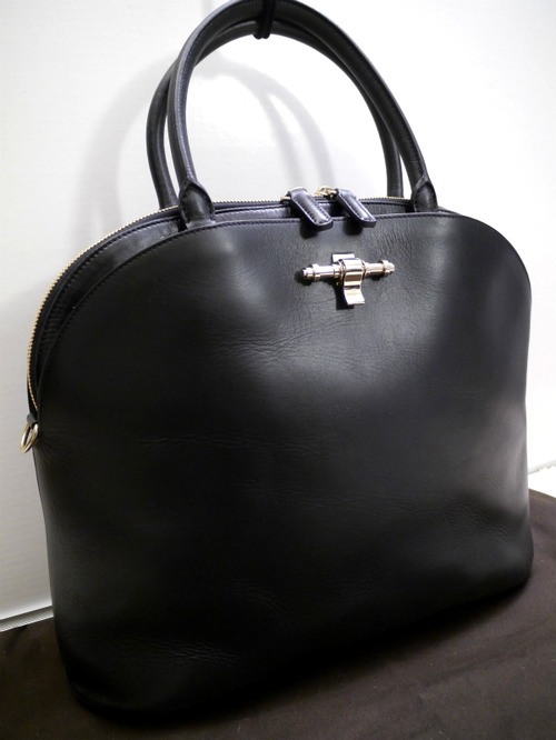 22万★GIVENCHY ジバンシィ OBSEDIA オブセディア 男女可 A4対応 ビジネス可 レザー トート バッグ 黒★ ラグジュアリーラインのレアモデル
