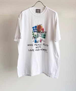 Rafu/Rafu033  Band T-shirt  (WHITE)