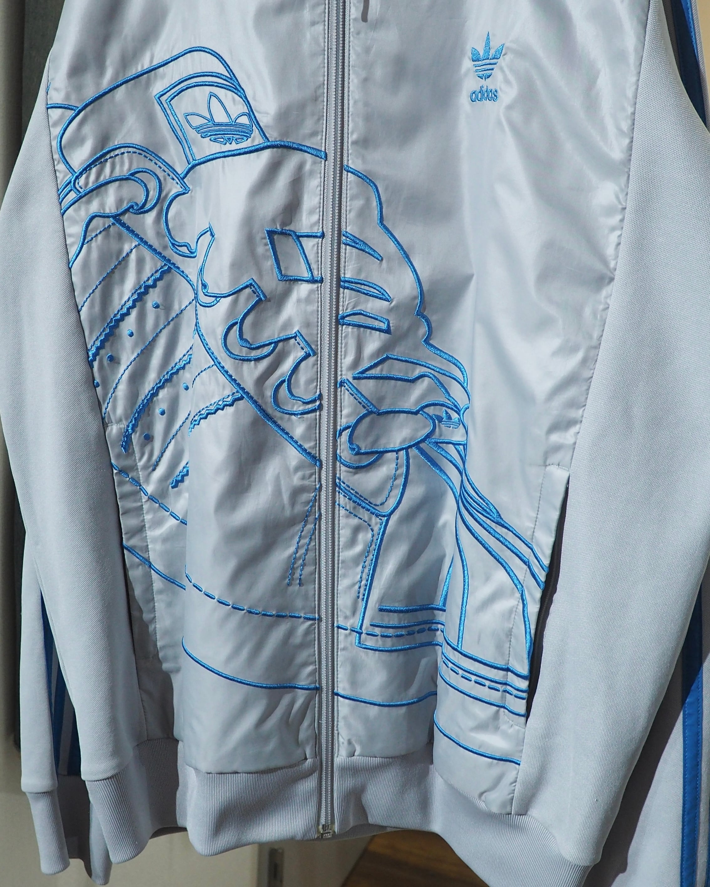 2006s ” adidas - SUPERSTAR ” Embroidery Full Zip Track Parker Jacket