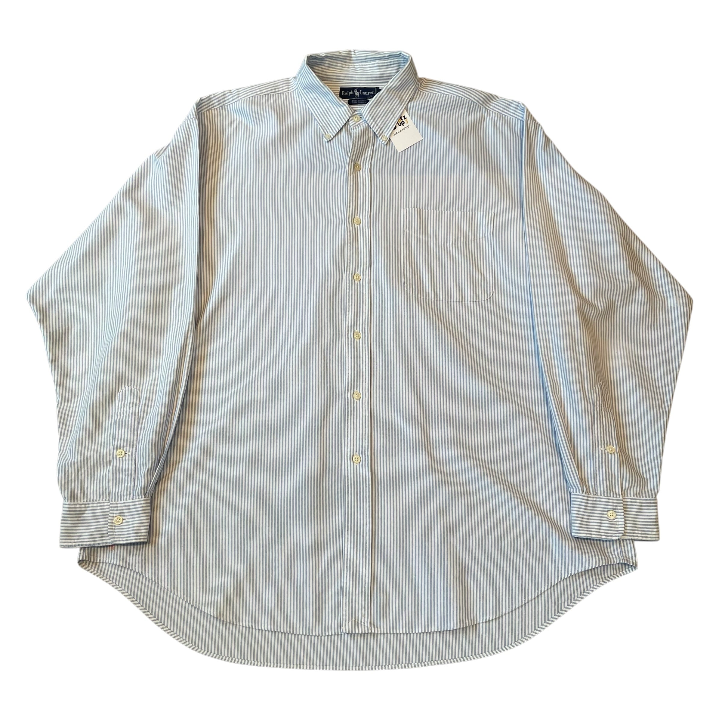 1990s POLO Ralph Lauren "BIG SHIRT" stripe B/D shirt