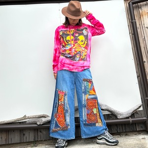 アジアンリメイクデニムパンツ