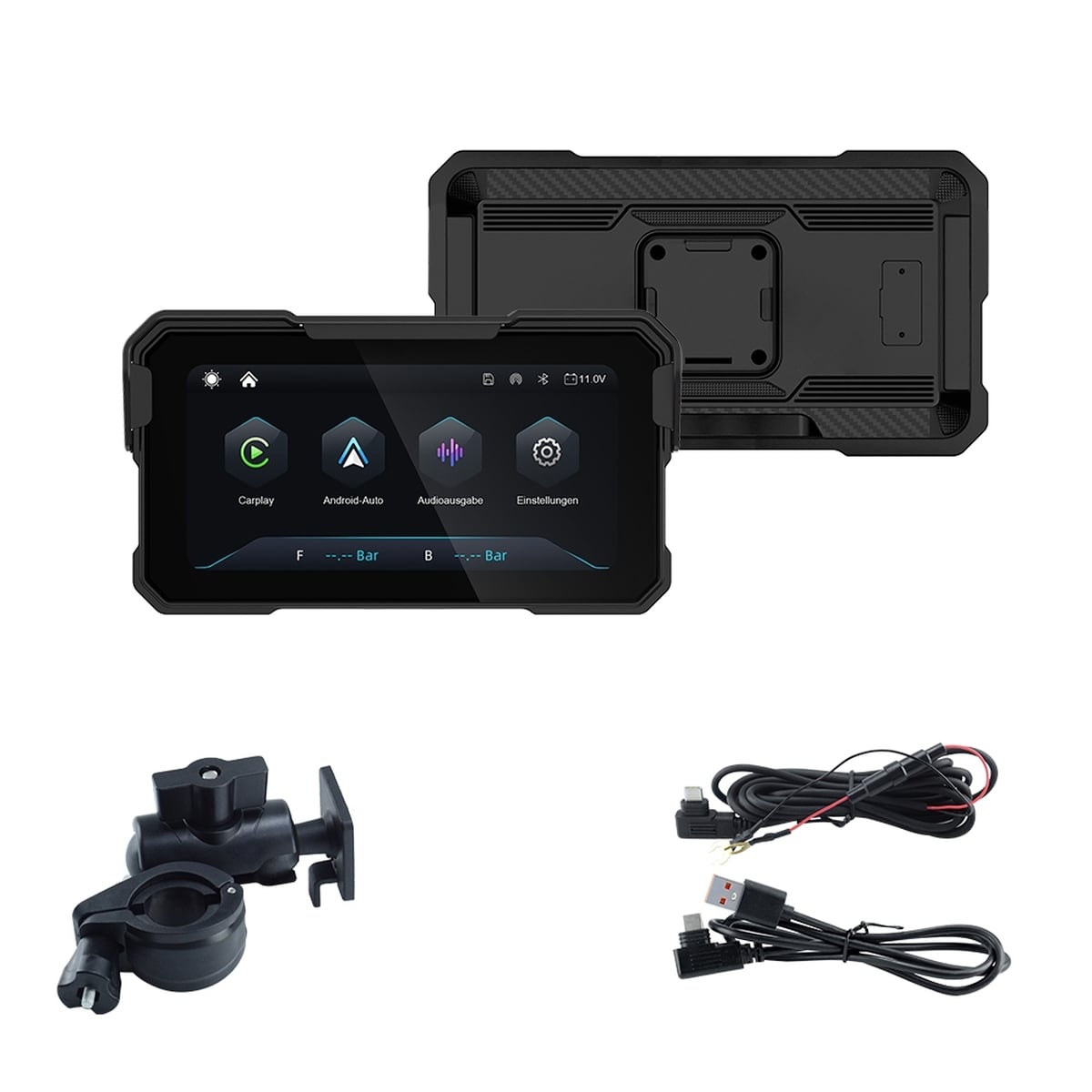バイク用スマートモニター 6.25インチ CarPlay Android Auto
