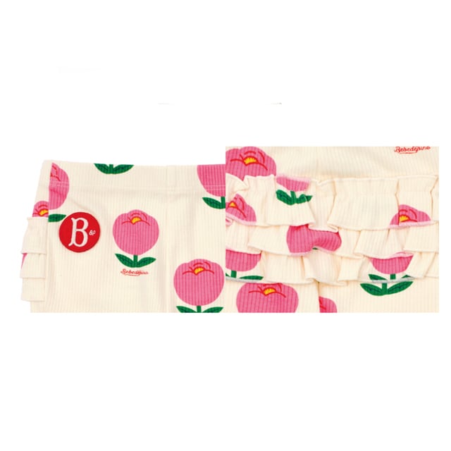 BEBE DE PINO】オールオーバー チューリップ ベビー フリル レギンス