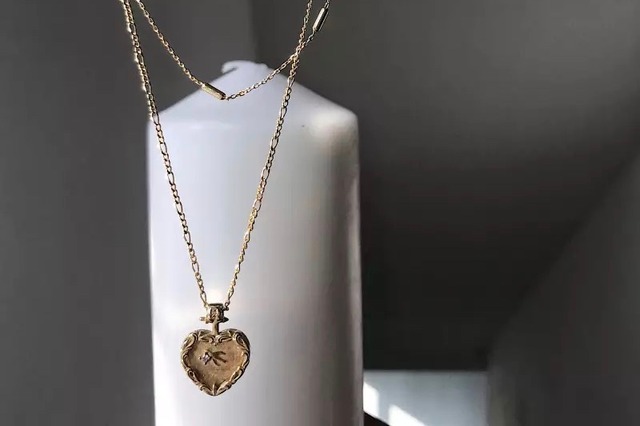 Heart cross necklace [SV925]
