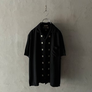-Nat Nast- 90's embroidery design silk shirt