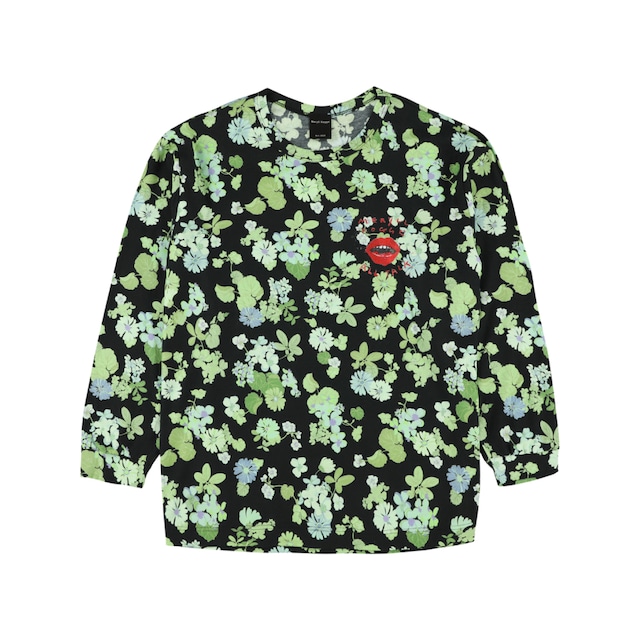 MERYLL ROGGE  LONG SLEEVE T-SHIRT  GREEN MULTI