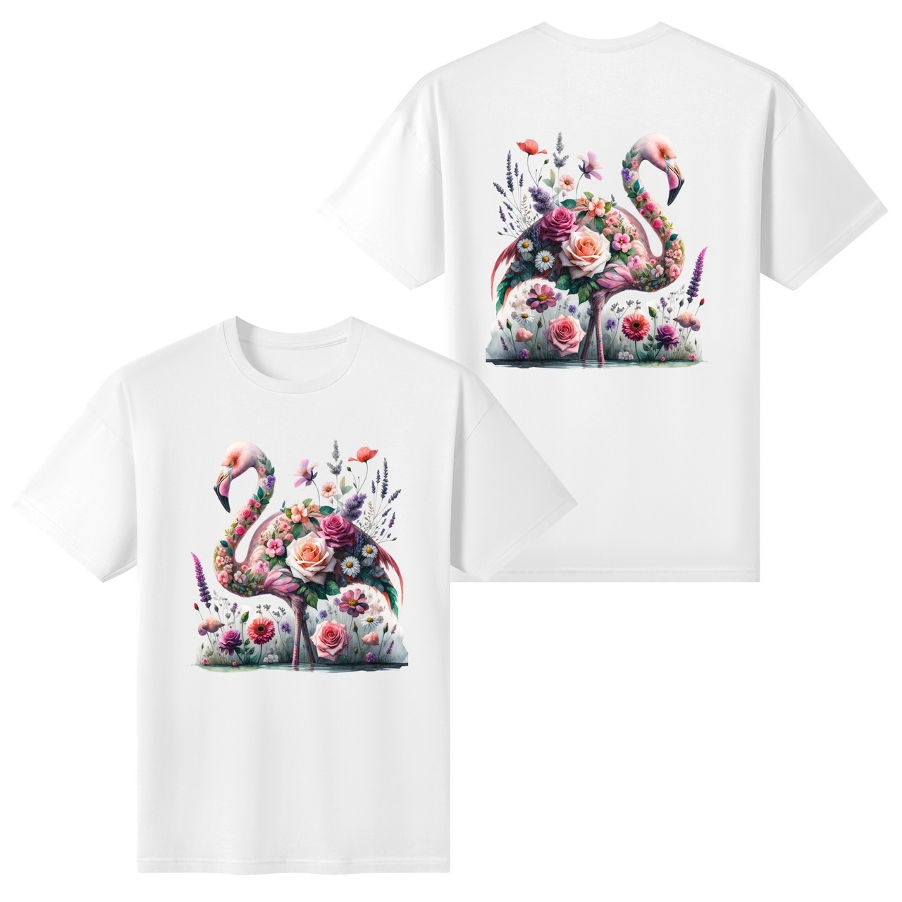 Women's Cotton Front & Back Printing T Shirt FL 4810