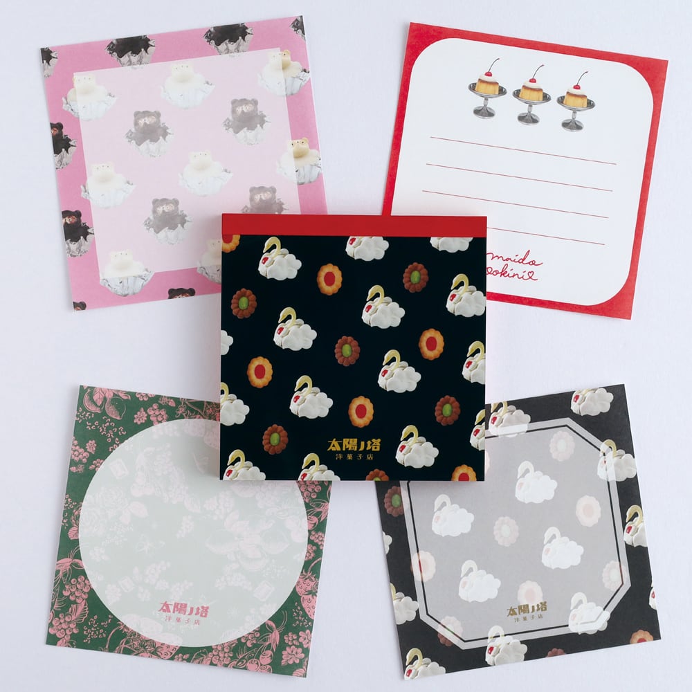 太陽ノ塔洋菓子店】メモパッド・スクエア 全4種 | ステーショナリー