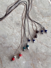 tay original/Silk code beads necklaces(brown)