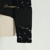 社交ダンス 衣装 Chacott チャコット トップス カットソー レッスンウェア ブラック系 黒 花柄 レース 透け感 長袖 ハイネック 華やか かわいい おしゃれ 上品 大人っぽい ダンス ダンス練習 ダンス衣装 レッスンウェア 練習着