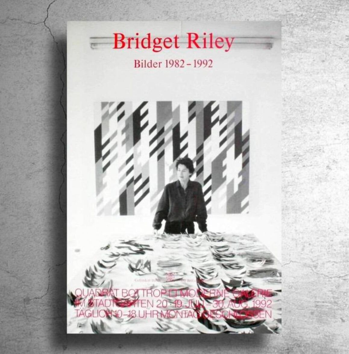 日本未流通！現代美術家『ブリジット・ライリー』ドイツ限定ポスター