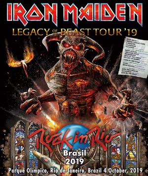 NEW IRON MAIDEN ROCK IN RIO BRASIL 2019 1BLURAY  Free Shipping