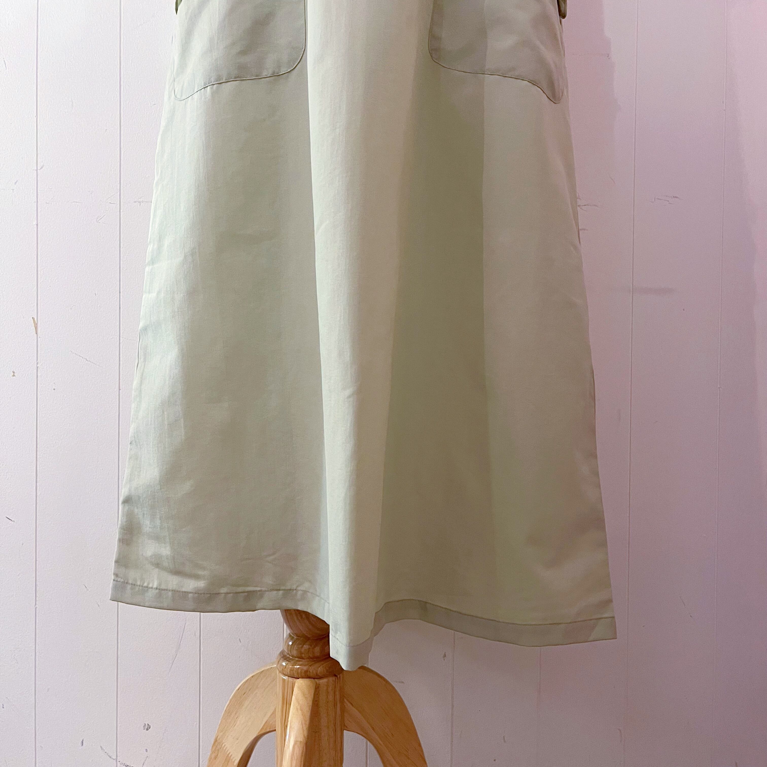 dot ribbon flower jumper skirt