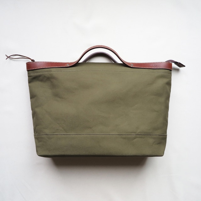 Paraffin canvas  tote bag 「advantage」KHAKI