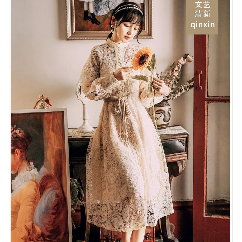 サブカル 服 地雷系 通販 ワンピース ドレス レース バルーン