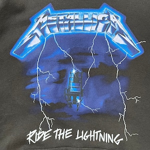 【METALLICA】Ride the Lightning スウェット パーカー バンド 音楽 ロック メタリカ アメリカ古着