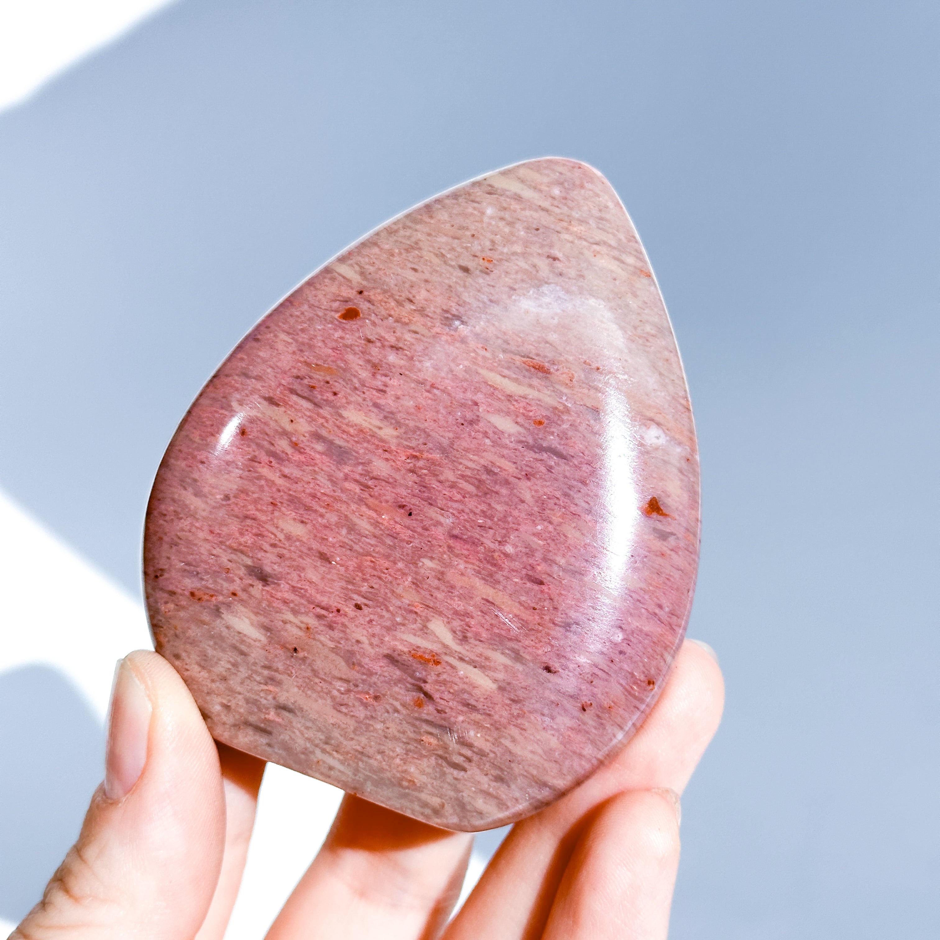 ピンクペトリファイドウッド しずく型42◇ Pink Petrified Wood