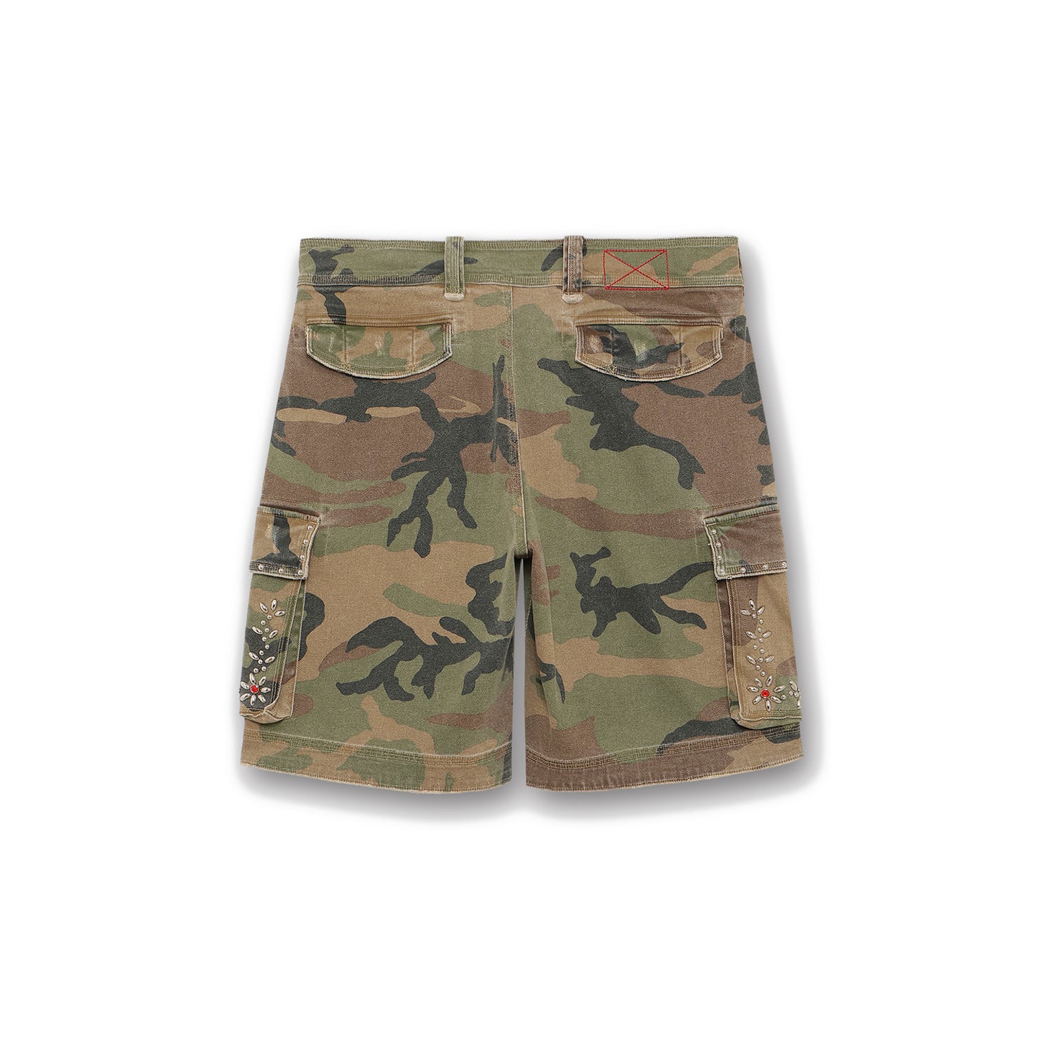 Mlvince CAMO CARGO SHORTS XL 迷彩 MLVINCE / STUDDED MILITARY CARGO SHORTS | HOLICK
