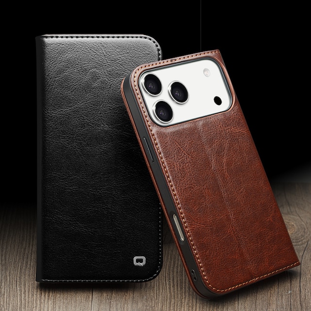 ◆iPhone17シリーズ 対応◆ Genuine Leather Stitching Classic Flip Case / 本革 ステッチ 手帳型 フリップ クラシック スマホケース