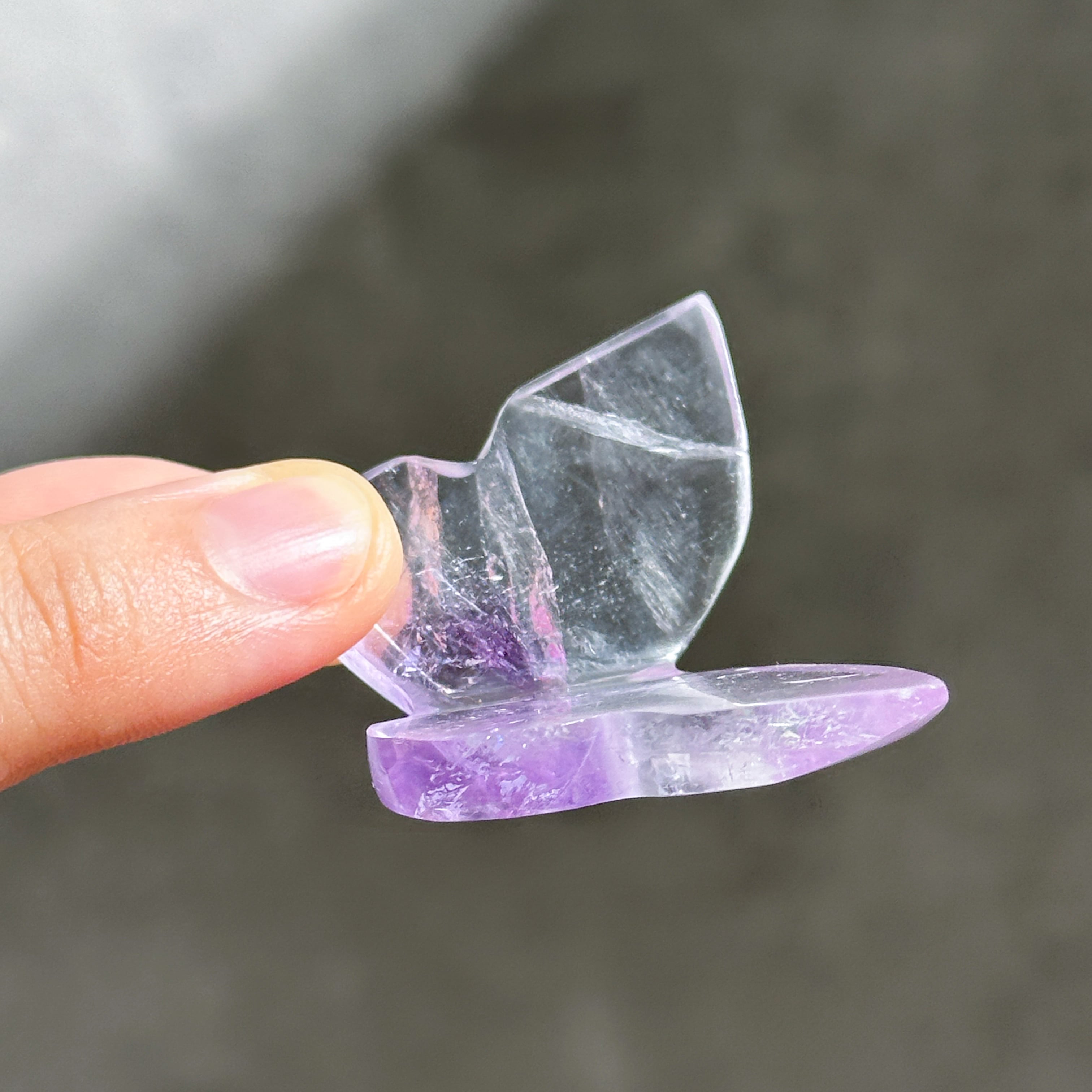 アメジスト 3D蝶 02◇ Amethyst Butterfly ◇天然石・鉱物