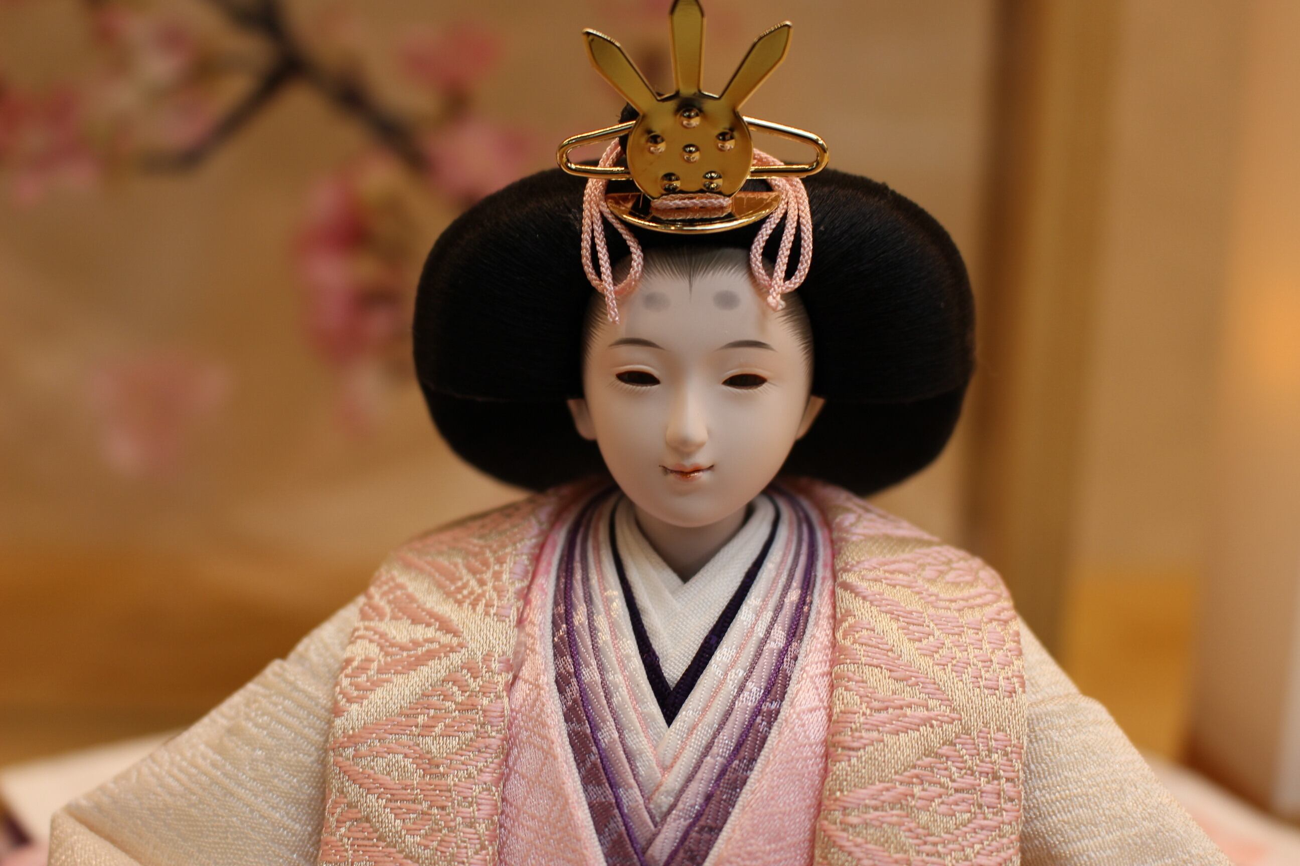 雛人形 Jardin/花園 田村芙紗彦 京十一番「宵桜」小桜紫暈し | SHIMADA