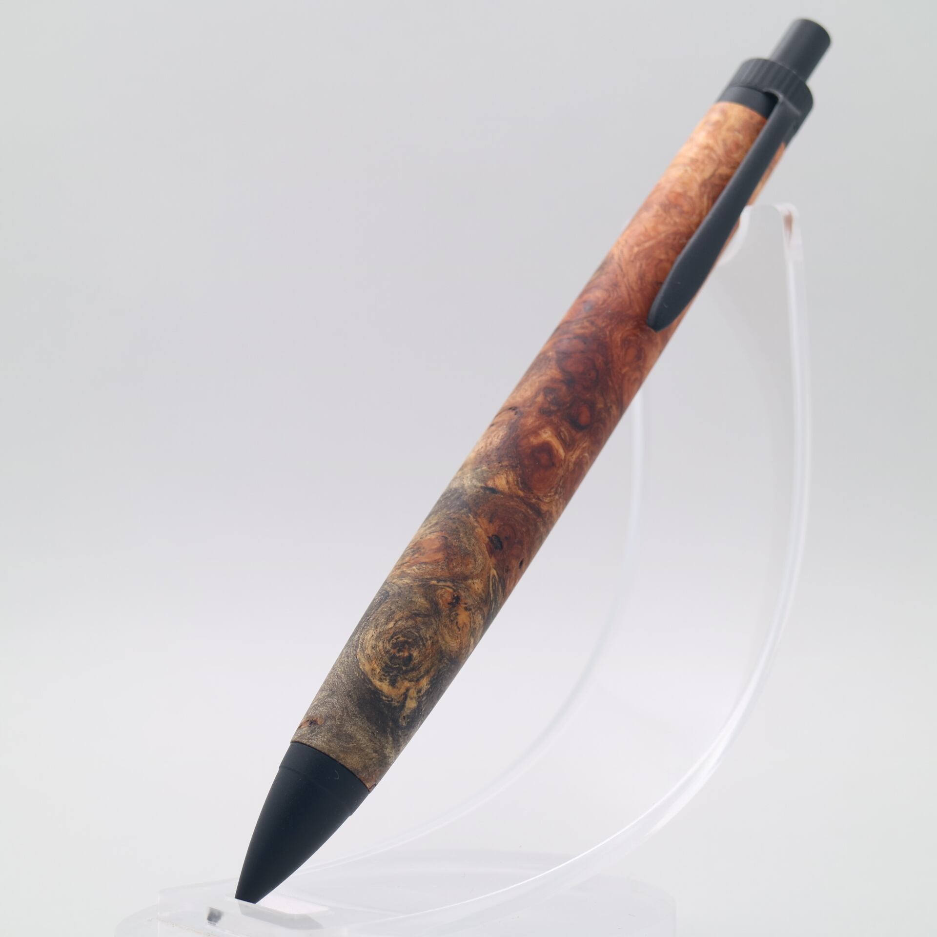 674極上　本花梨　瘤杢　木軸シャーペン　ボールペン 本花梨瘤杢極上 シャープペンシル0.5mm | あけぼの工房