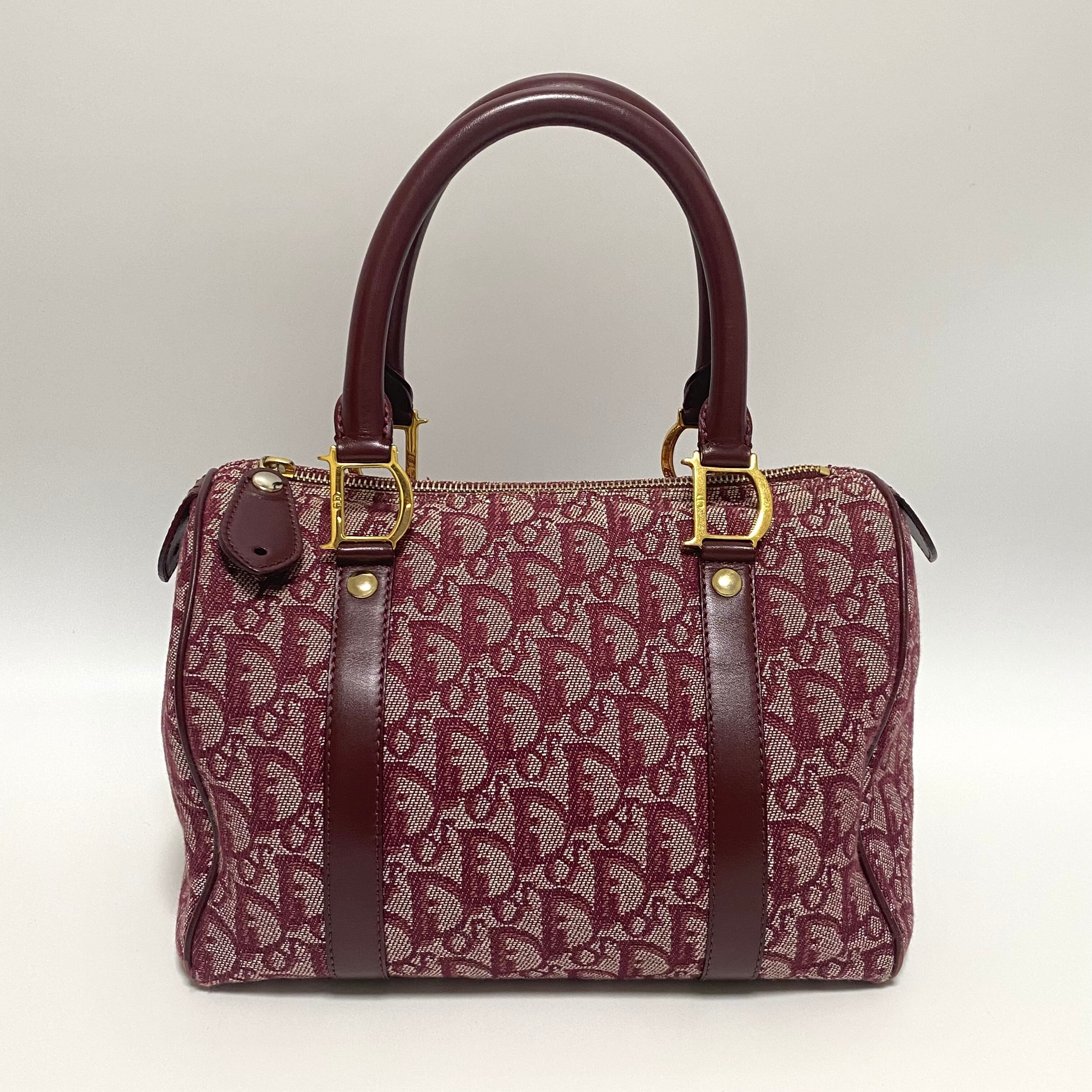 Christian Dior ディオール トロッター ミニボストン レッド 11214  