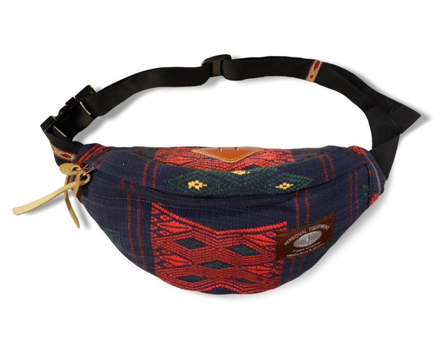 Porch「 Jaqurd Brown Navy 」- ポーチ「 ジャガード ネイビー」