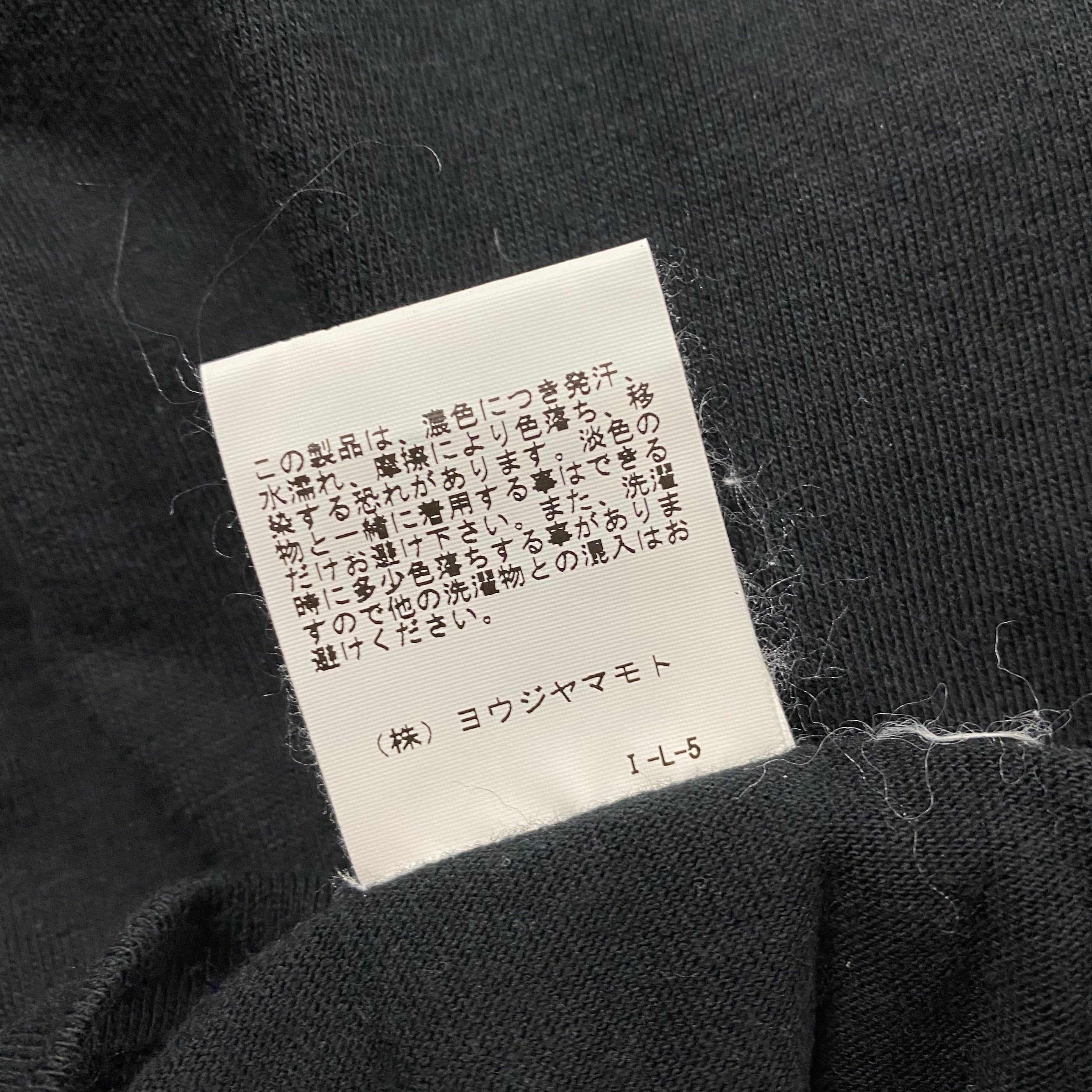 2018AW YOHJI YAMAMOTO la vie en noir × “DOUBLE TONE” limited tee