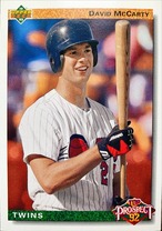 MLBカード 92UPPERDECK David McCarty #075 TWINS