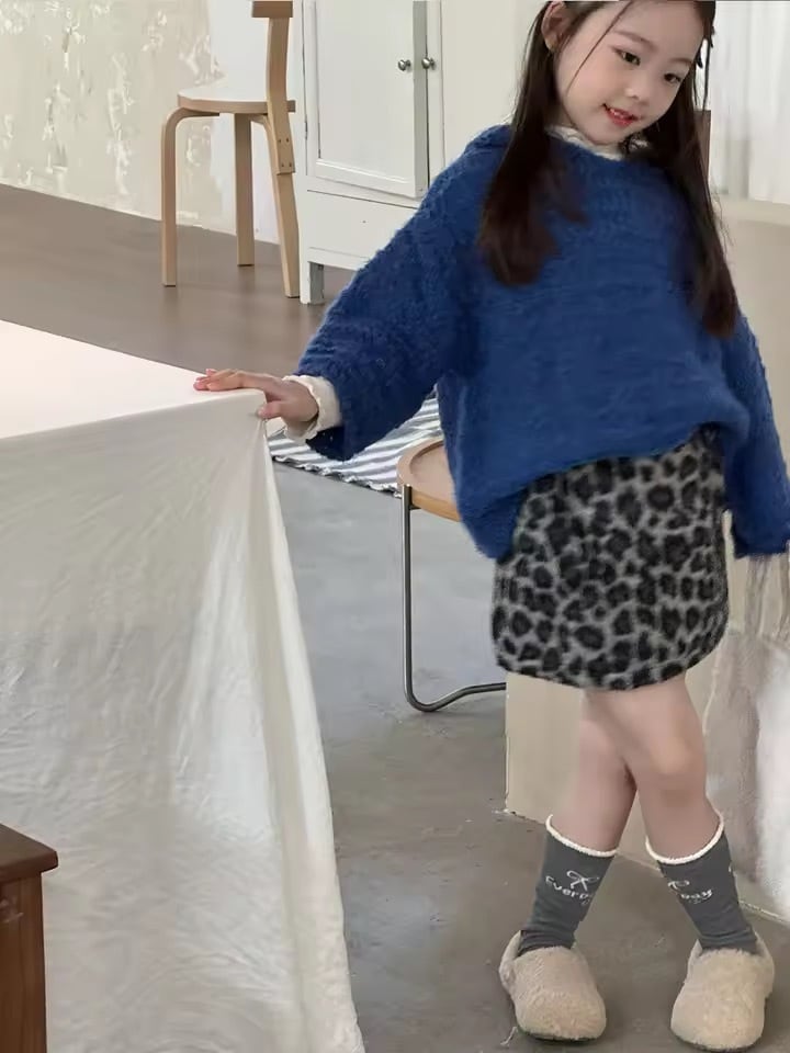 インパン付きレオパードタイトミニスカート