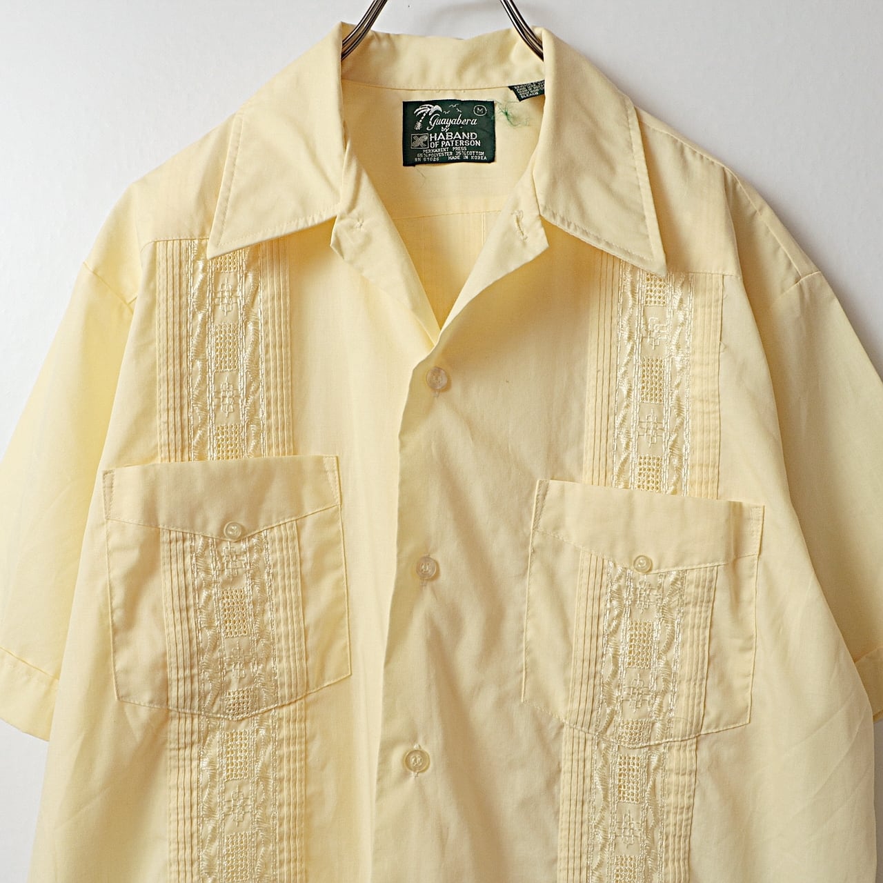 90s~ GUAYABERA by HABAND 半袖 キューバシャツ 古着 used 90s~ GUAYABERA by HABAND 半袖 キューバシャツ 古着 used