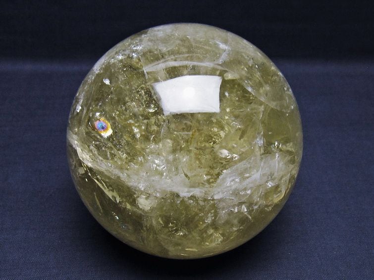 1.4Kg シトリン 丸玉 96mm シトリンクォーツ スフィア 一点物 151-7993