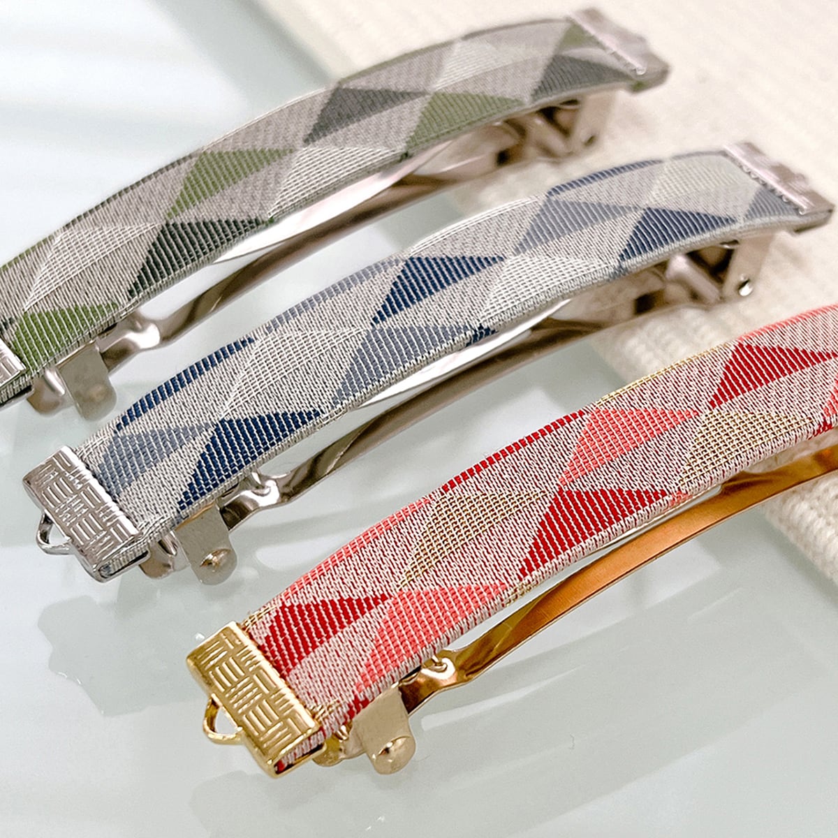 Kimonoバレッタ【京都/西陣織】着物や和装に似合う髪飾り・ヘア