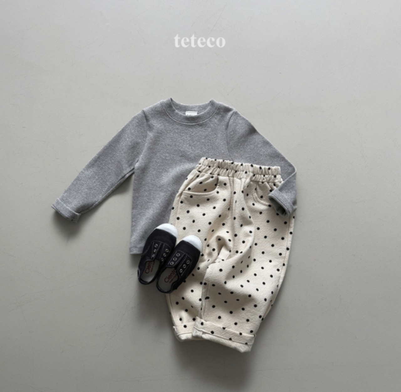 【取寄】teteco デイリーリブTシャツ｜秋服｜韓国子供服｜ 26/AT