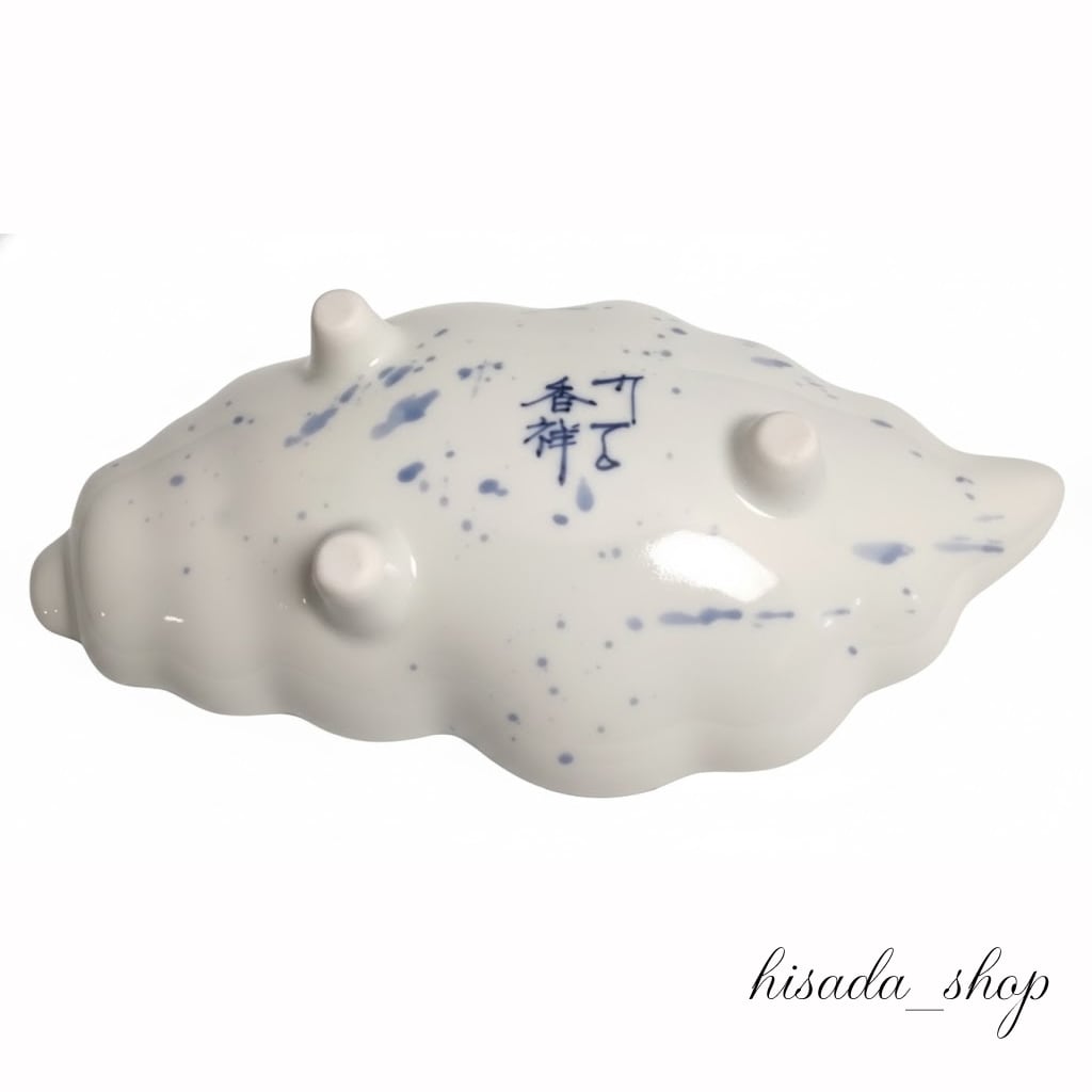 三つ足小鉢 染付魚文 | hisadashop