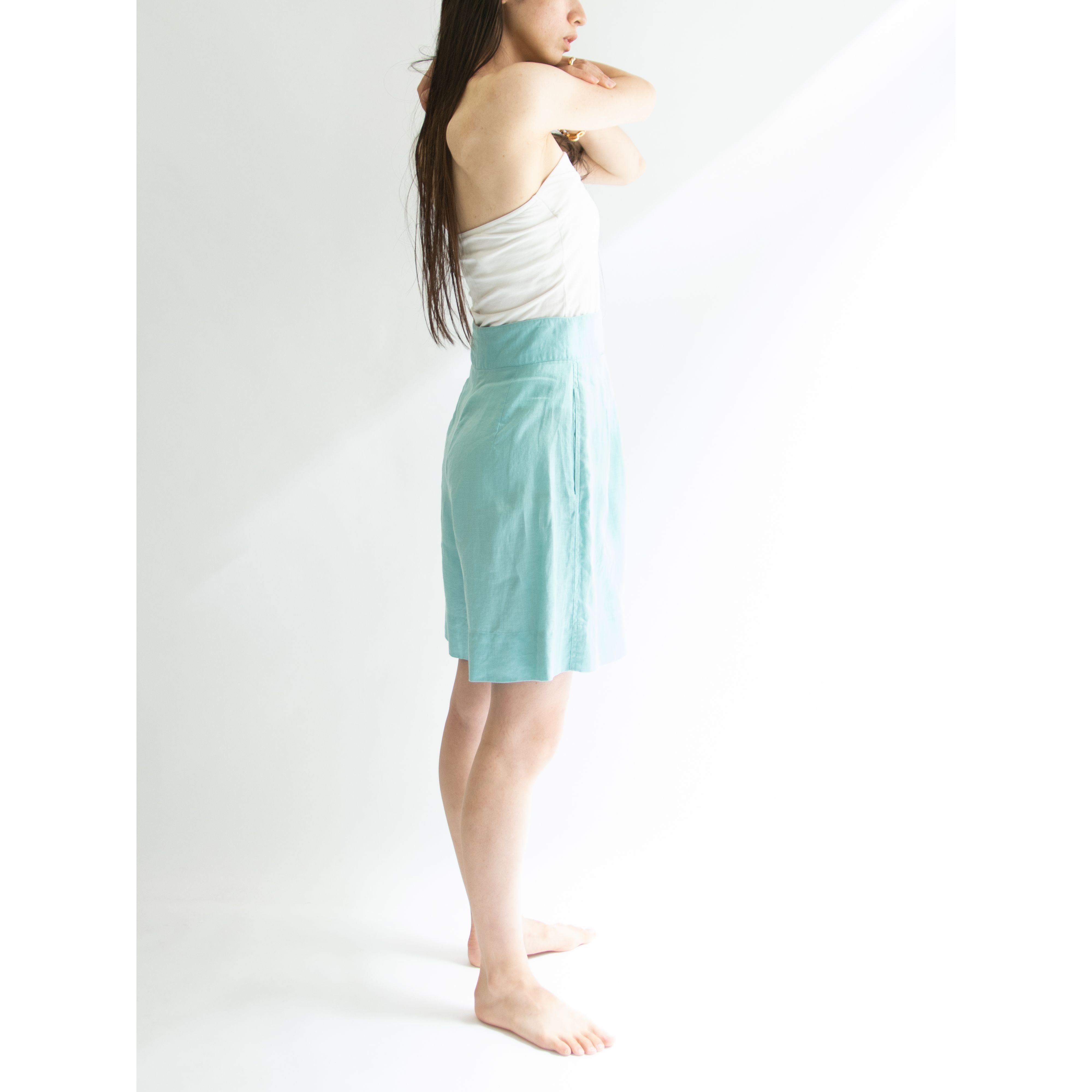 【Calvin Klein】100% Linen Gurkha Shorts（カルバンクライン リネングルカショーツ ショートパンツ）