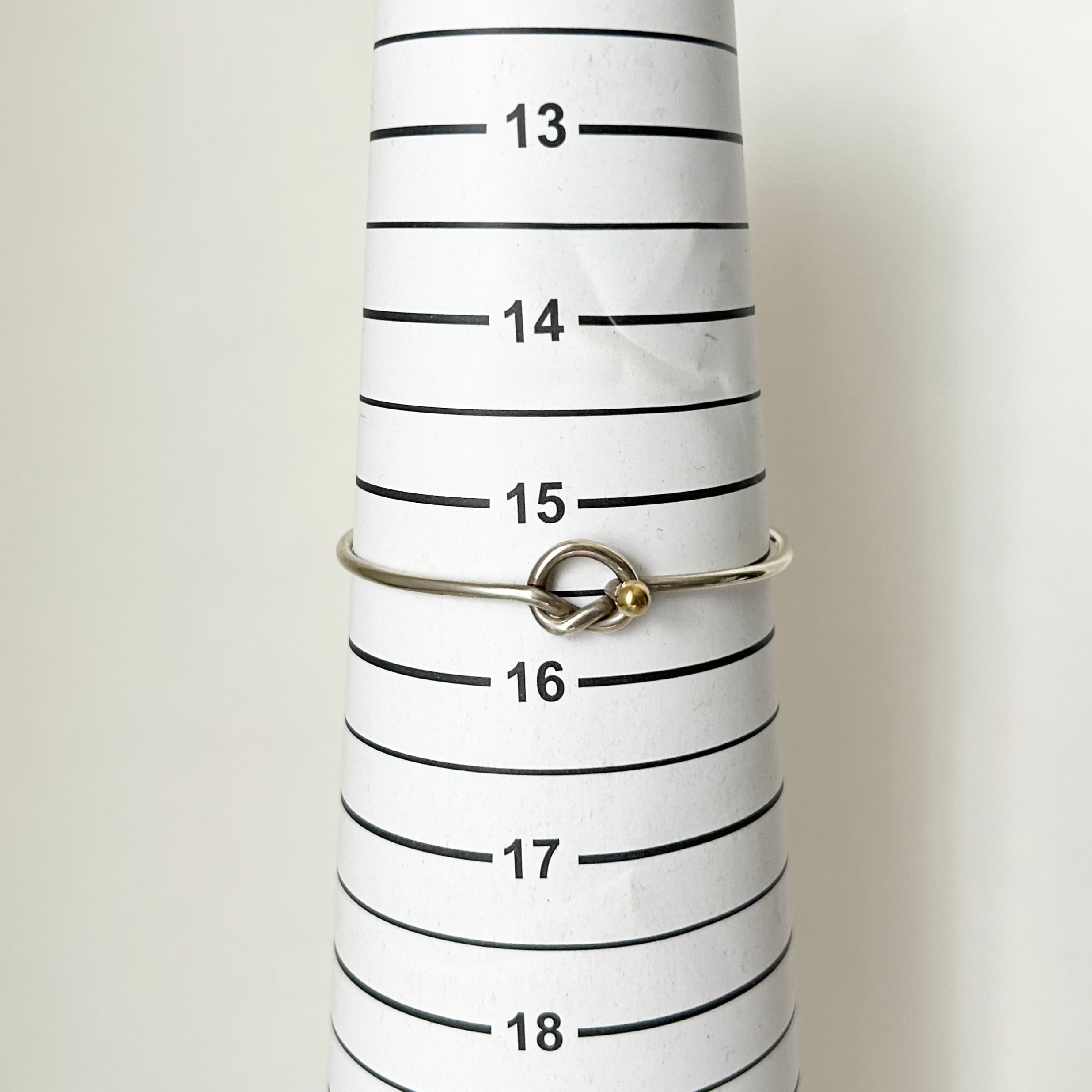 TB7056】Tiffany&Co. love knot bangle/silver925,K18/ティファニー