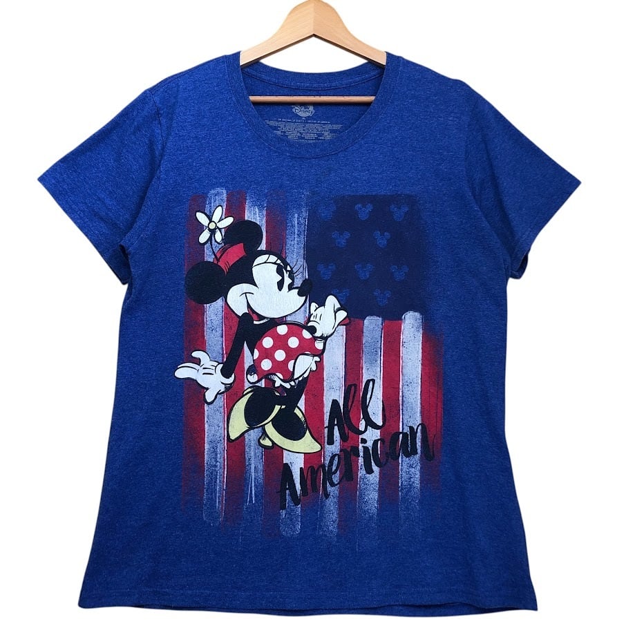 90-00s ウォルトディズニーワールド 半袖Tシャツ 2XL ブルー Walt