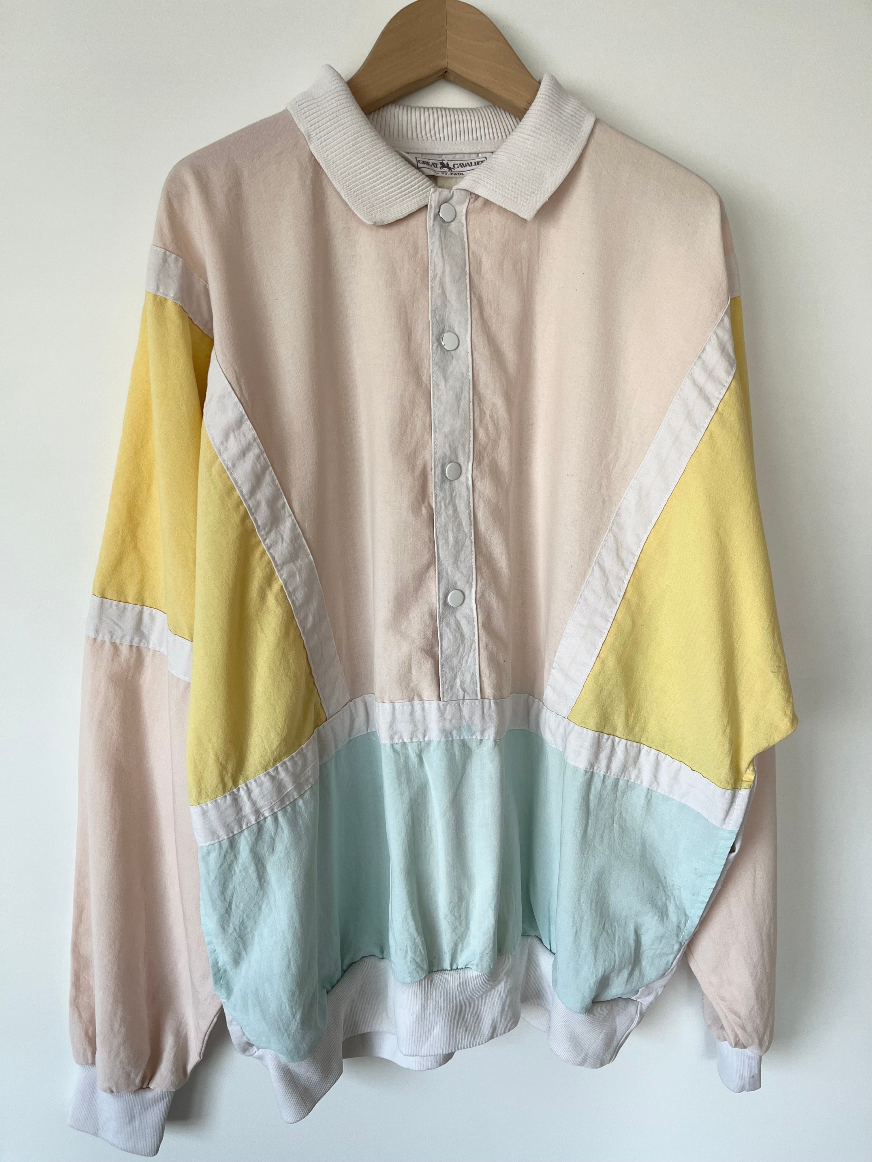 古着　パステルカラープルオーバー