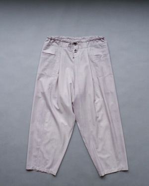 YANTOR Uneven Dyed Switching Wide Pants (GRAY-WHITE)