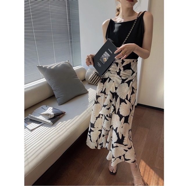 shell print design skirt＜sk1394＞