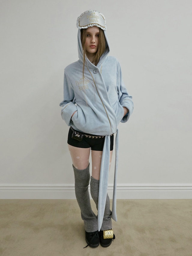 [SCULPTOR] Bath Robe Hoodie Baby Blue(Aurora) 正規品 韓国ブランド 韓国通販 韓国代行 韓国ファッション スカルプター 日本 店舗