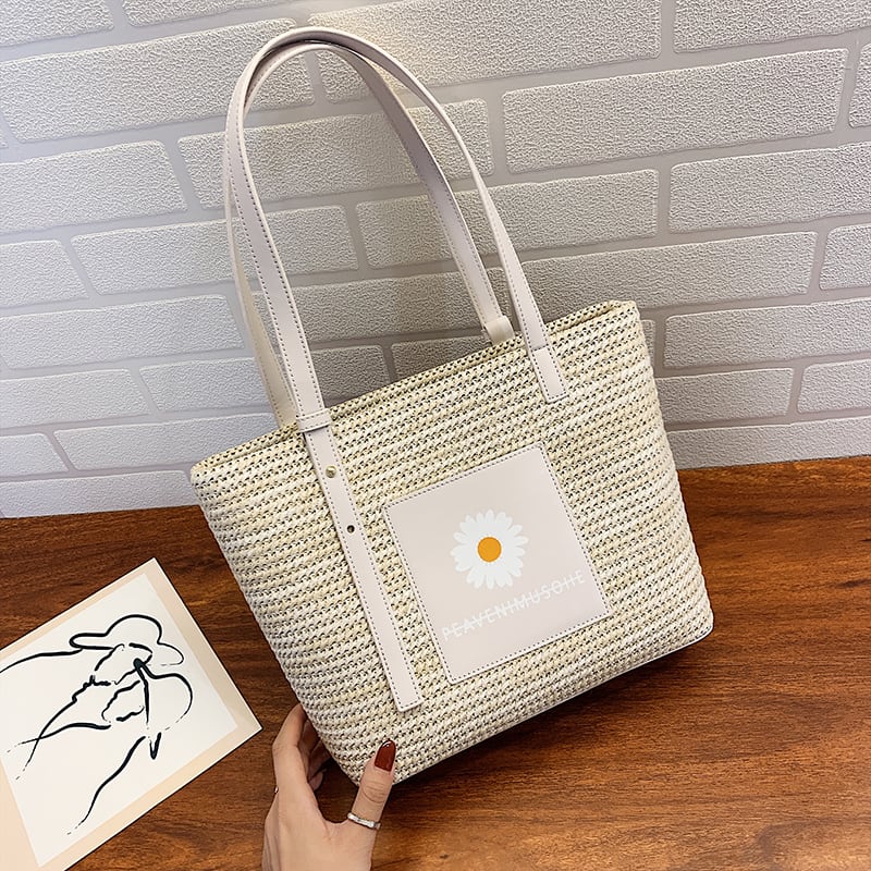 バッグレディースバッグ大容量2020新作トレンディワイルドストローショルダーバッグサマーネットレッドファッショントートバッグ Tiancai_Wing_Bag3072127