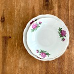 レトロチャイナ皿|牡丹の平皿2枚組Set(S+M)