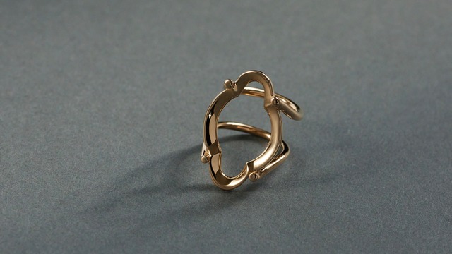 silver frame ring
